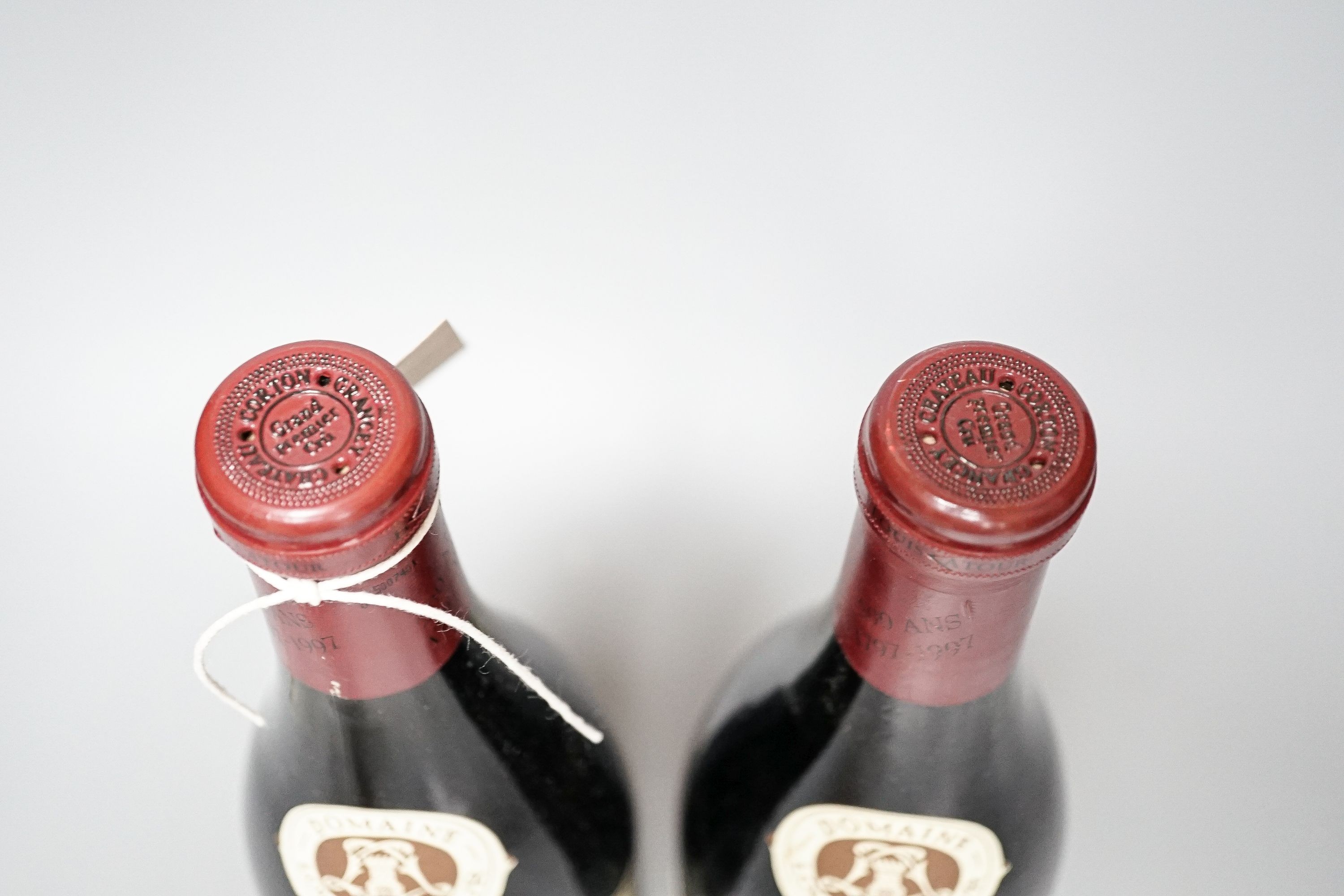 Two bottles of Domaine Louis Latour Corton Grancy, 1988, 75cl.